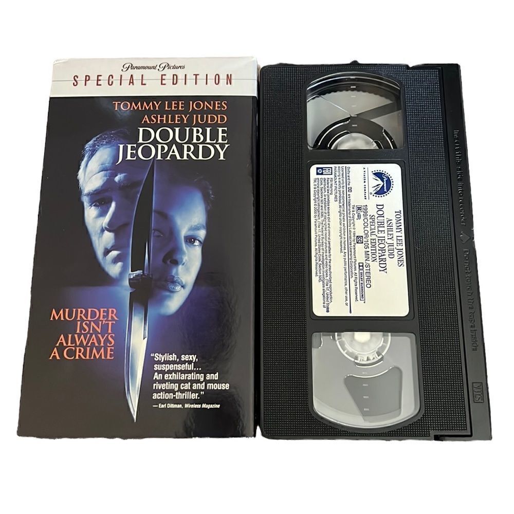 Double Jeopardy VHS Tape Thriller